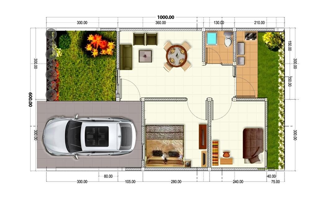 Denah Villagio Residence Type 3260 (width)